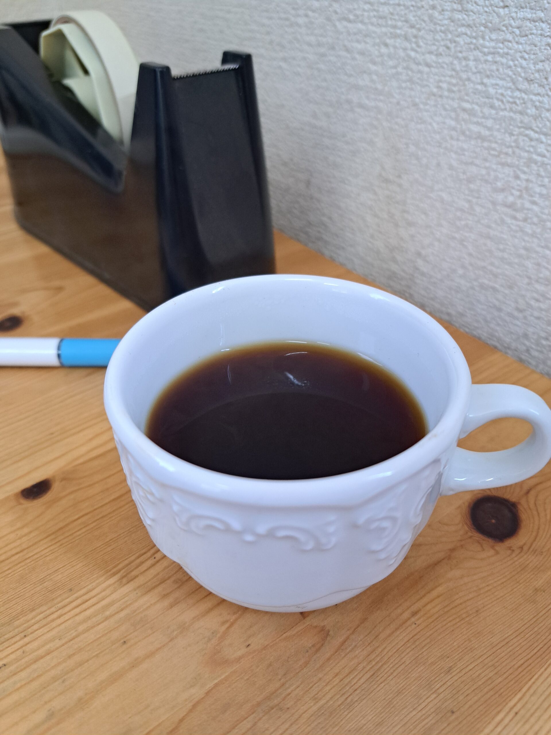 完成した一杯は、お湯を注ぐだけ